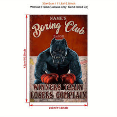 Boxing Club Personalized Art Canvas Painting