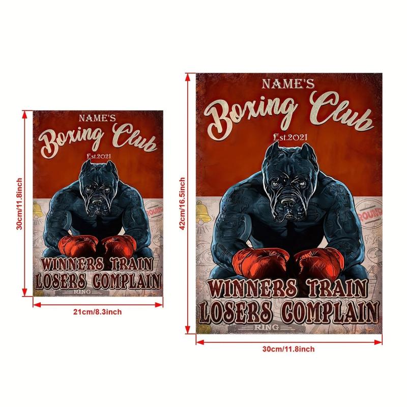 Boxing Club Personalized Art Canvas Painting