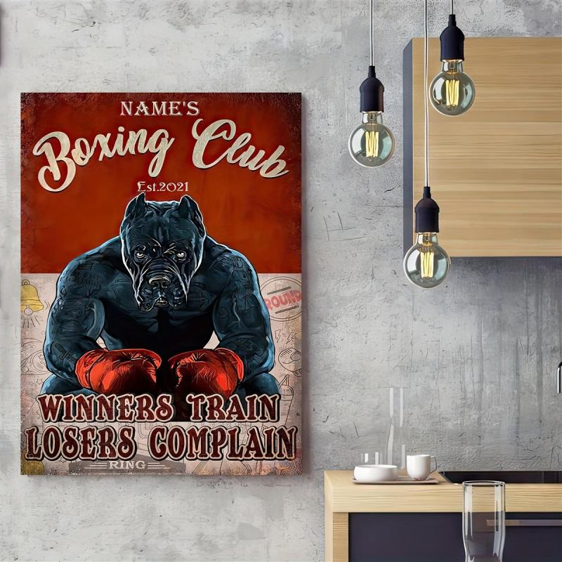 Boxing Club Personalized Art Canvas Painting