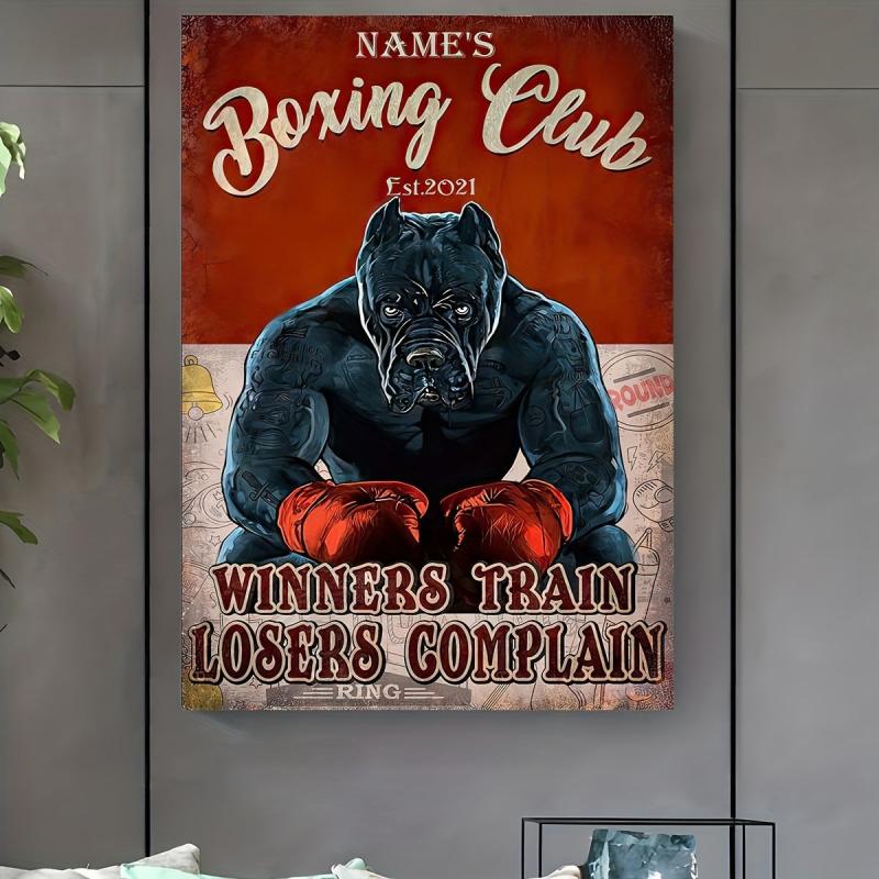 Boxing Club Personalized Art Canvas Painting