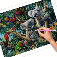 Koala Diamond Painting Kit for Adults - DIY 5D Diamond Art Embroidery Craft