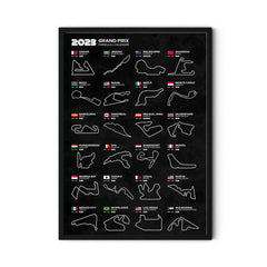 4pcs F1 Race Posters A4 Size Frameless High Print for Fans and Collectors
