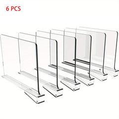 2pcs Acrylic Partitions Storage Dividers Wardrobe Partitions Bag Divide