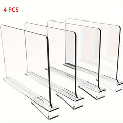 2pcs Acrylic Partitions Storage Dividers Wardrobe Partitions Bag Divide