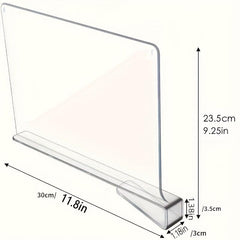 2pcs Acrylic Partitions Storage Dividers Wardrobe Partitions Bag Divide