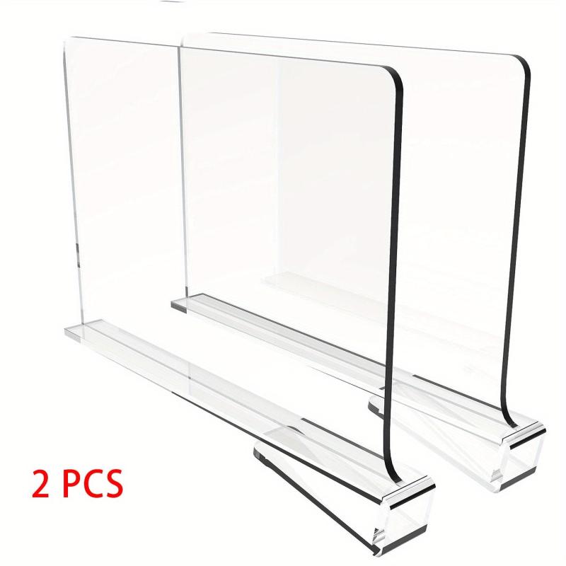 2pcs Acrylic Partitions Storage Dividers Wardrobe Partitions Bag Divide