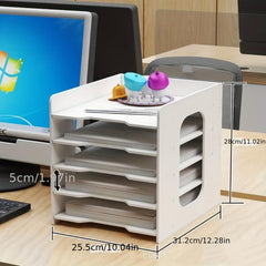 Desktop File Storage Cabinet Office Supplies Organization