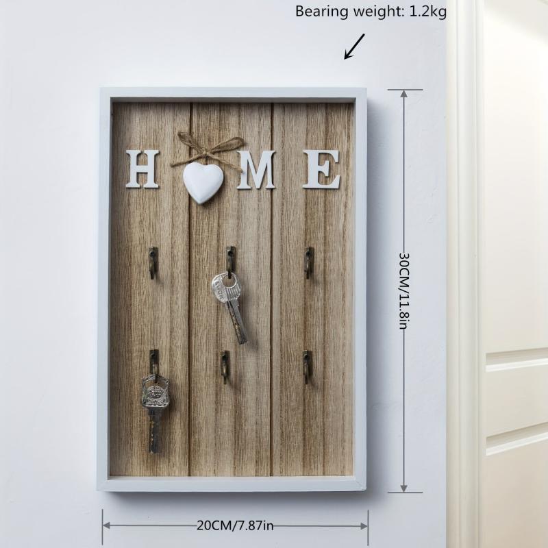 Boho Wall Mounted Key Organizer for Home Decor