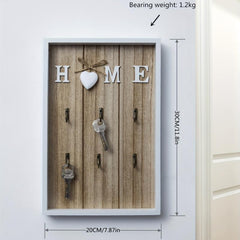 Boho Wall Mounted Key Organizer for Home Decor