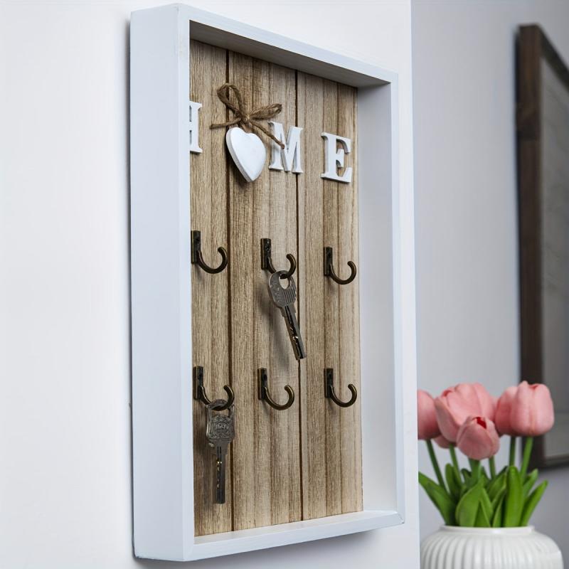 Boho Wall Mounted Key Organizer for Home Decor