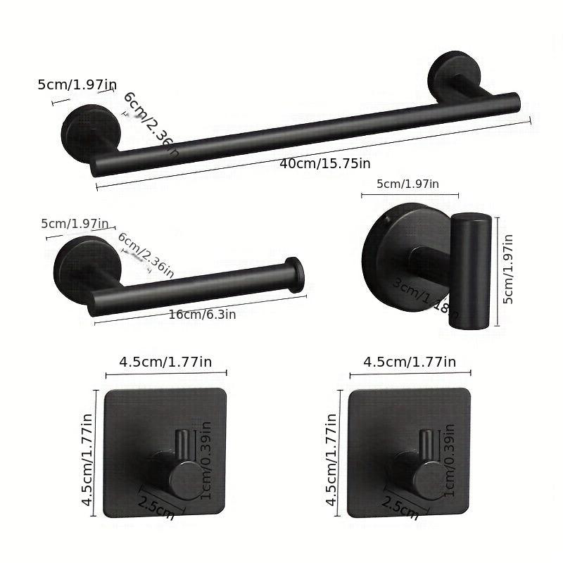 5pcs Bathroom Hardware Set Stainless Steel