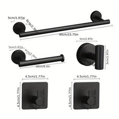 5pcs Bathroom Hardware Set Stainless Steel