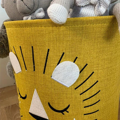 Foldable Canvas Laundry Basket Dirty Clothes Storage Kids Babies Adults