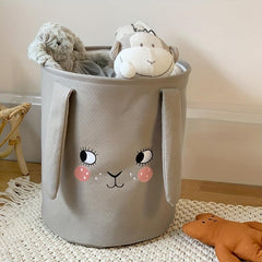 Foldable Canvas Laundry Basket Dirty Clothes Storage Kids Babies Adults
