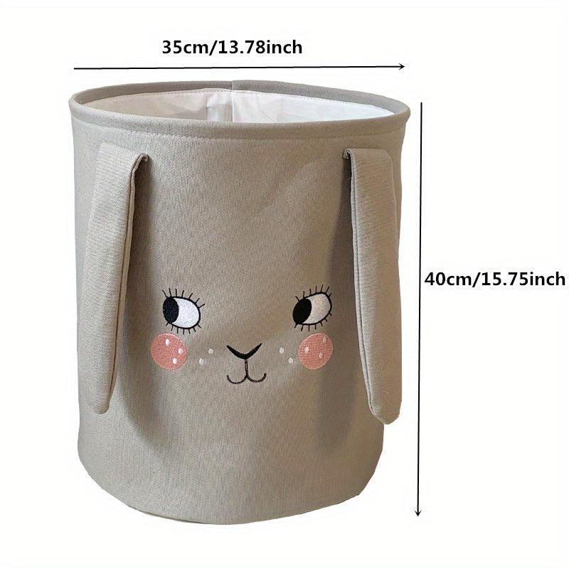 Foldable Canvas Laundry Basket Dirty Clothes Storage Kids Babies Adults