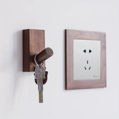 2pcs Wooden Coat Hooks Creative Porch Wall Hanging Hat Hook