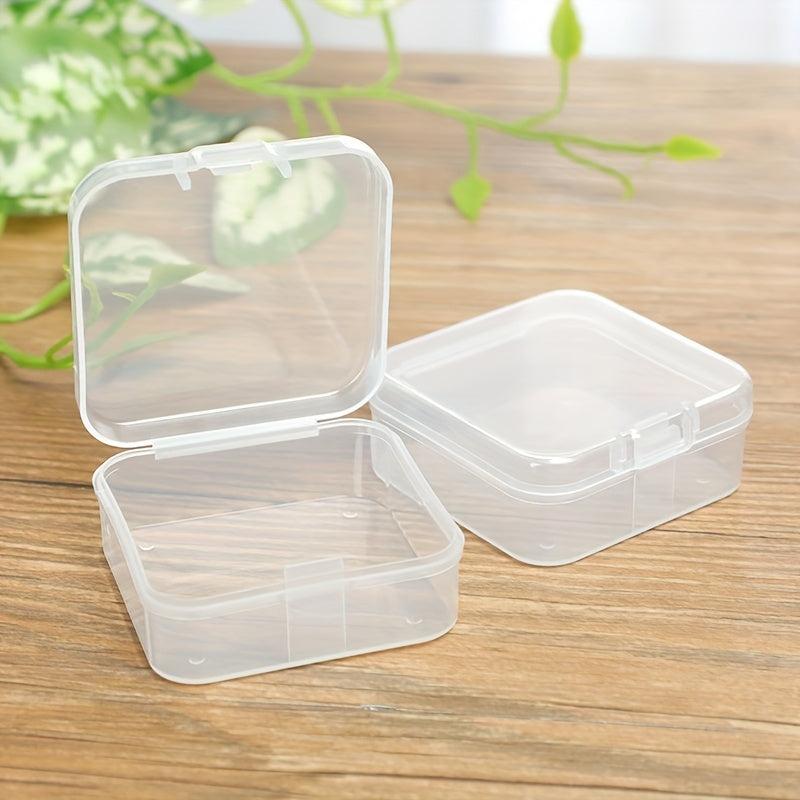 Mini Plastic Storage Box Jewelry and Earplug Case with Lid
