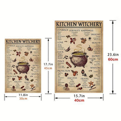 Kitchen Witch Poster Wall Decor Artwork Painting