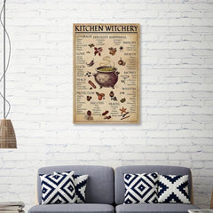Kitchen Witch Poster Wall Decor Artwork Painting