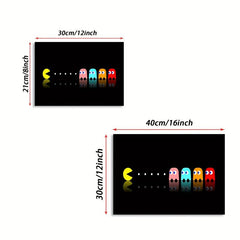 Canvas Poster Modern Art Pac Man Theme Game Room Wall Art