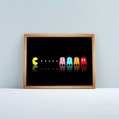 Canvas Poster Modern Art Pac Man Theme Game Room Wall Art