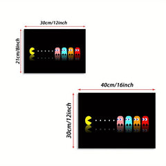 Canvas Poster Modern Art Pac Man Theme Game Room Wall Art