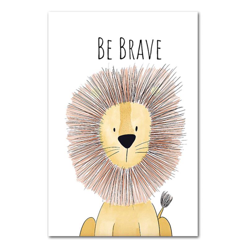 Baby Animal Poster Set for Kid's Room Decor and Canvas Prints