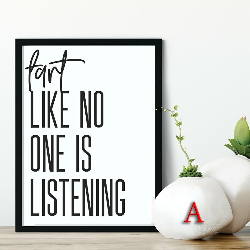 10pcs Bathroom Funny Quotes Posters 12 x8
