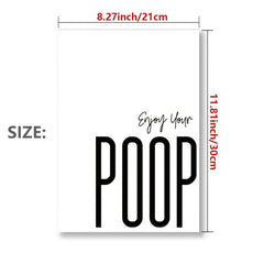 10pcs Bathroom Funny Quotes Posters 12 x8