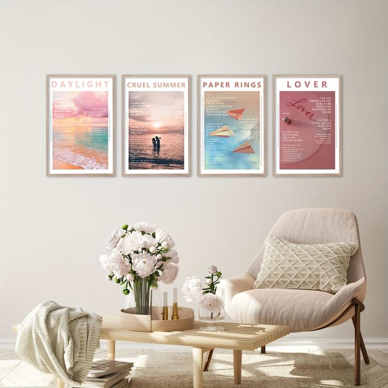 Canvas Poster Set Music Album Print Aesthetics Posters