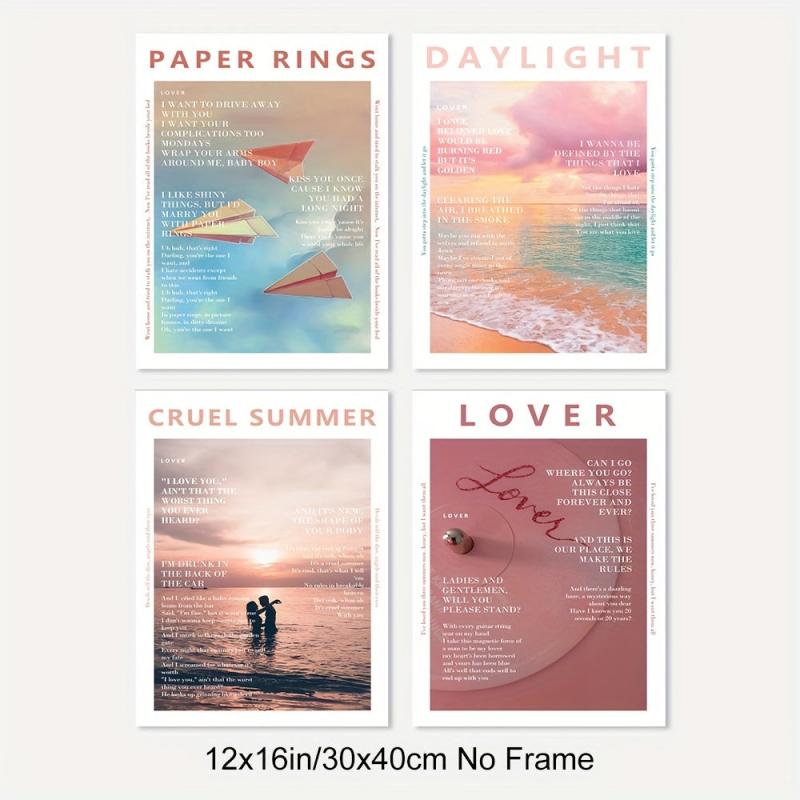 Canvas Poster Set Music Album Print Aesthetics Posters