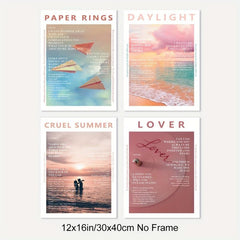 Canvas Poster Set Music Album Print Aesthetics Posters