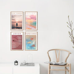 Canvas Poster Set Music Album Print Aesthetics Posters