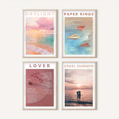 Canvas Poster Set Music Album Print Aesthetics Posters
