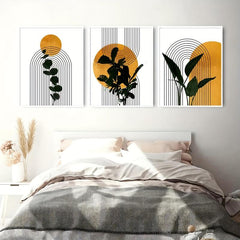 Boho Style Abstract Geometry Canvas Print