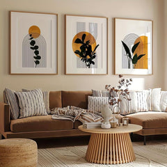 Boho Style Abstract Geometry Canvas Print