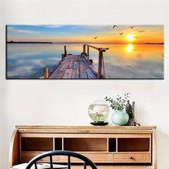 Sunset Sea View Canvas Art Print for Home Decor