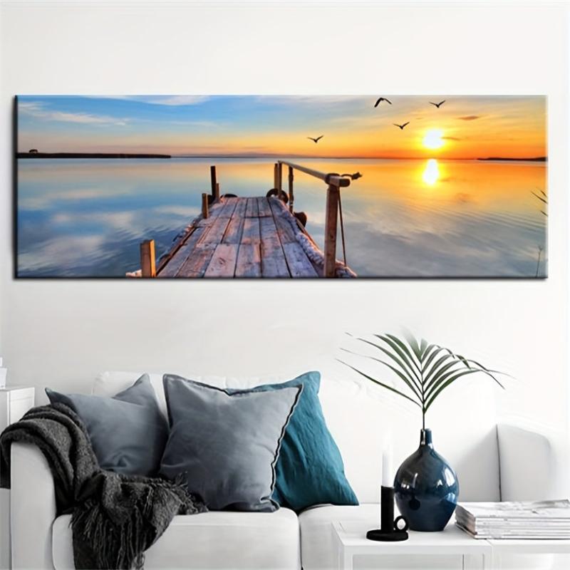 Sunset Sea View Canvas Art Print for Home Decor