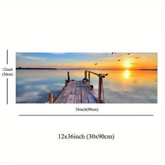Sunset Sea View Canvas Art Print for Home Decor
