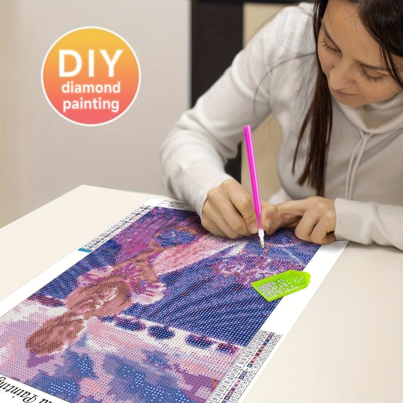 5D DIY Diamond Painting Kits Flower Girl Full Drill Embroidery Cross Stitch