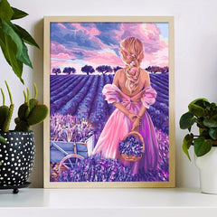 5D DIY Diamond Painting Kits Flower Girl Full Drill Embroidery Cross Stitch