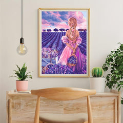 5D DIY Diamond Painting Kits Flower Girl Full Drill Embroidery Cross Stitch