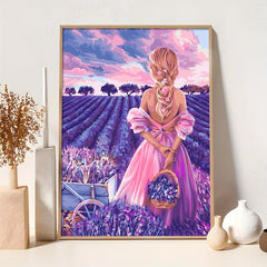 5D DIY Diamond Painting Kits Flower Girl Full Drill Embroidery Cross Stitch