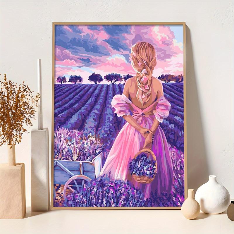 5D DIY Diamond Painting Kits Flower Girl Full Drill Embroidery Cross Stitch
