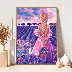 5D DIY Diamond Painting Kits Flower Girl Full Drill Embroidery Cross Stitch