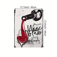 Abstract Red Wine Beverage Canvas Wall Art