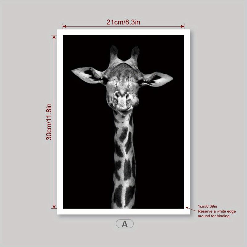 HD Giraffe & Rhinoceros Canvas Prints for Living Room