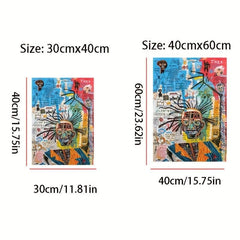 Graffiti Street Art Abstract Figure Canvas Painting for Home Decor