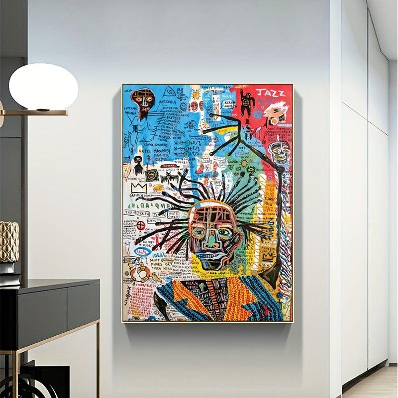 Graffiti Street Art Abstract Figure Canvas Painting for Home Decor