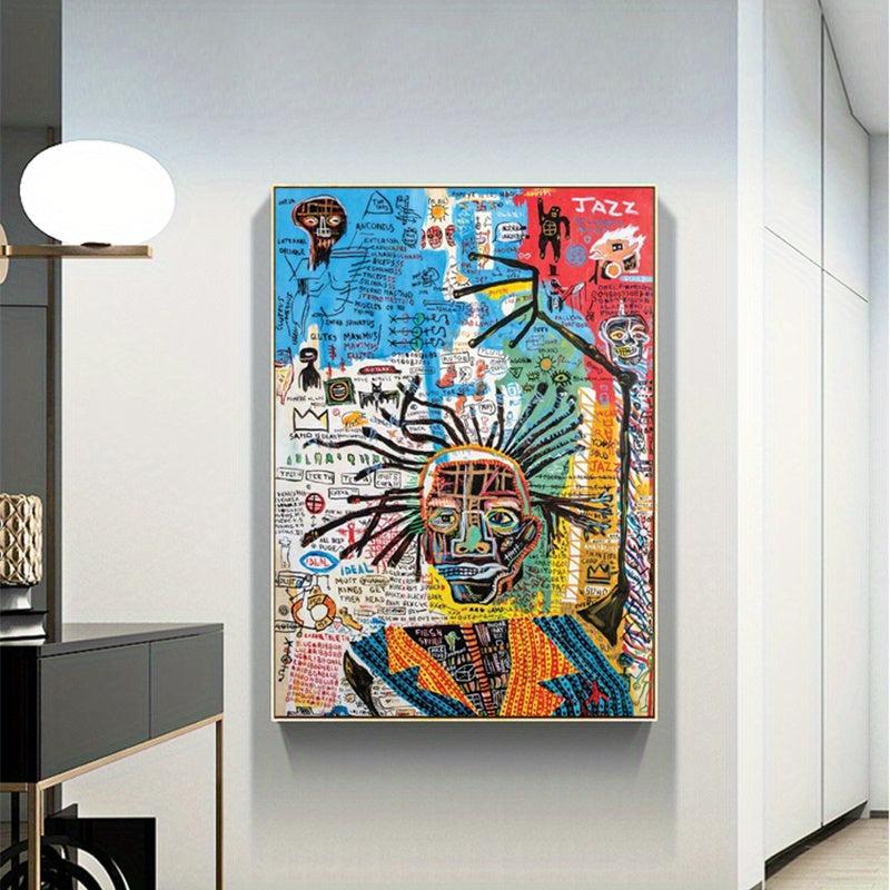 Graffiti Street Art Abstract Figure Canvas Painting for Home Decor